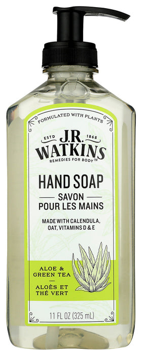 JR WATKINS: Soap Hnd Gel Aloe  Grn T, 11 FO