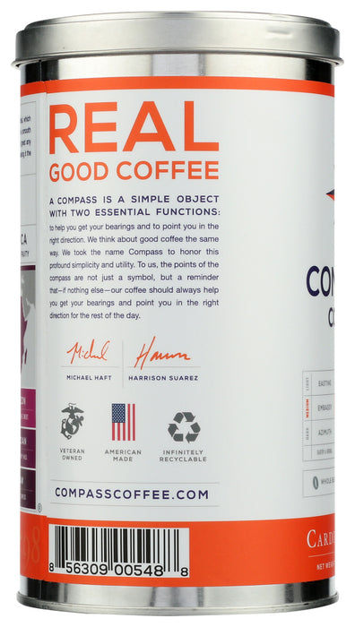 COMPASS COFFEE: Cardinal Blend Ground Coffee, 12 oz