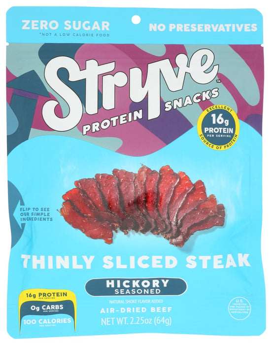 STRYVE PROTEIN SNACKS: Sliced Biltong Hickory, 2.25 oz