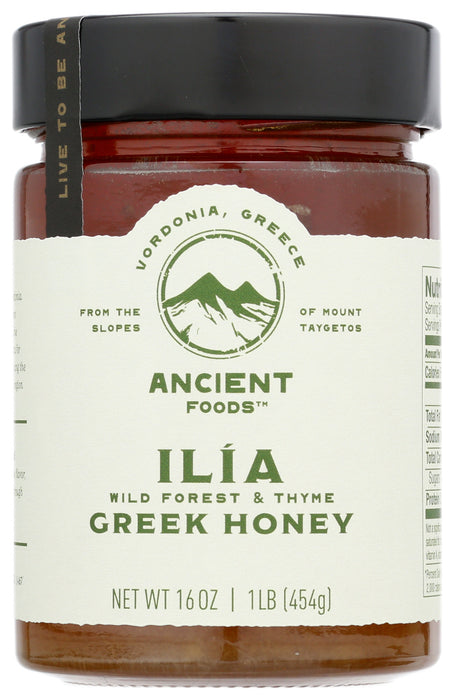 ANCIENT FOODS: Honey Grk Ilia Wld Frst T, 16 oz