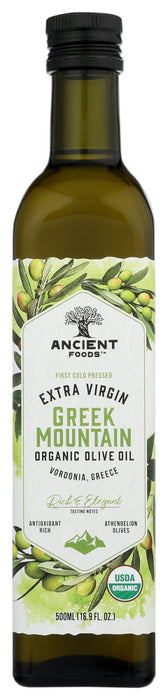 ANCIENT FOODS: Oil Olive Mntain Xtra Vrg, 500 ML