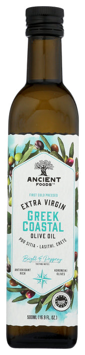 ANCIENT FOODS: Oil Olive Xtra Vrgn Coast, 500 ML