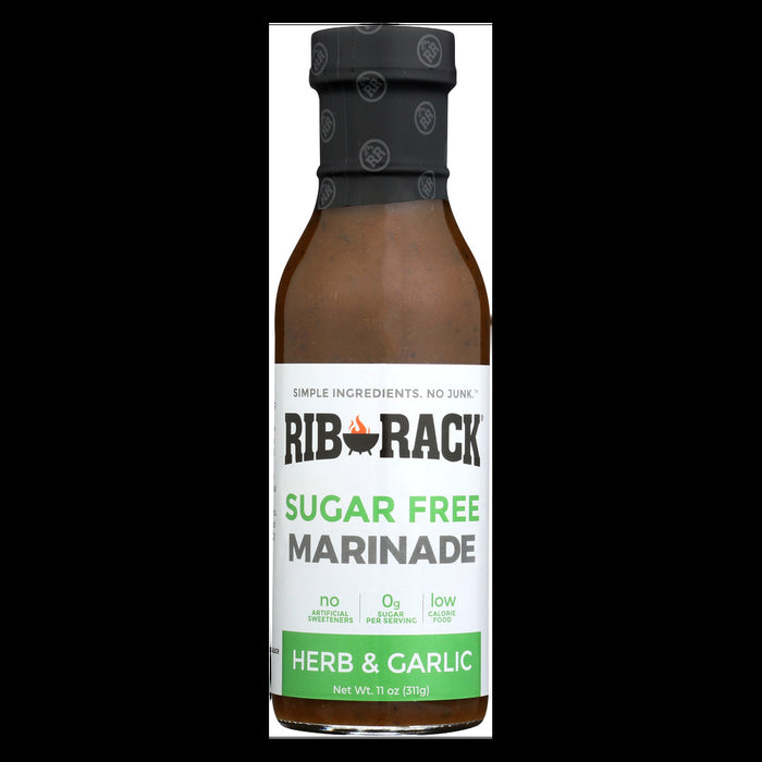 RIB RACK: Sugar Free Herb And Garlic Marinade, 11 oz