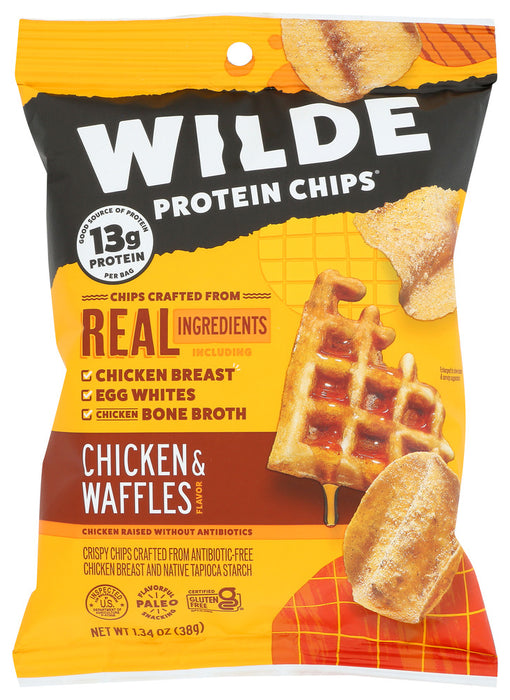 WILDE SNACKS: Chicken and Waffles Chips, 1.34 oz