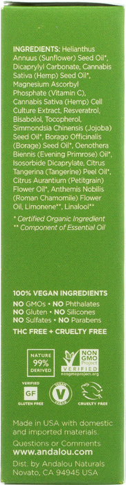 ANDALOU NATURALS: CannaCell Beauty Oil, 1 fl oz