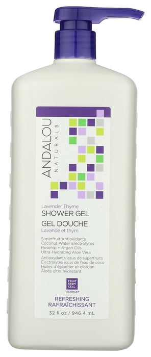 ANDALOU NATURALS: Lavender Thyme Shower Gel, 32 fo