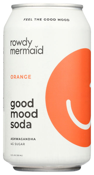 GOOD MOOD SODA: Soda Diet Orange, 12 fo