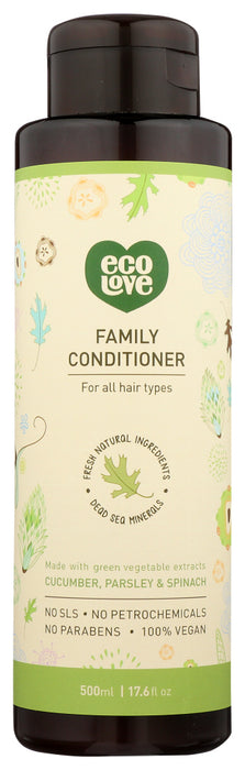 ECOLOVE: Vegan Green Family Conditioner, 17.6 oz
