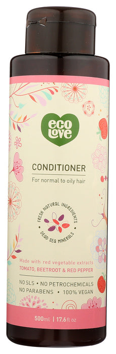 ECOLOVE: Red Vegan Conditioner, 17.6 oz