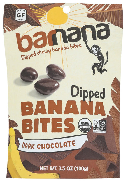 BARNANA: Organic Chocolate Chewy Banana Bites, 3.5 oz