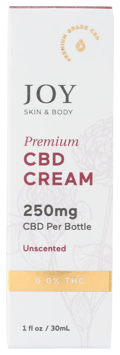 JOY ORGANICS: Premium CBD Cream Unscented, 1 oz