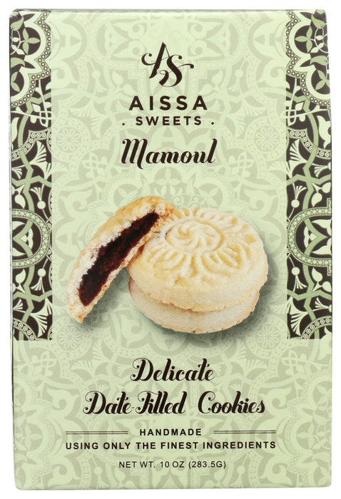 AISSA SWEETS: Date Filled Mamoul Cookies, 10 oz