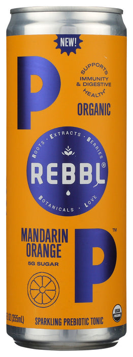 REBBL INC: Pop Orange, 12 fo
