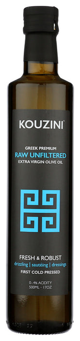 KOUZINI: Greek Raw Unfiltered Extra Virgin Olive Oil Ultra Premium, 16.9 fo