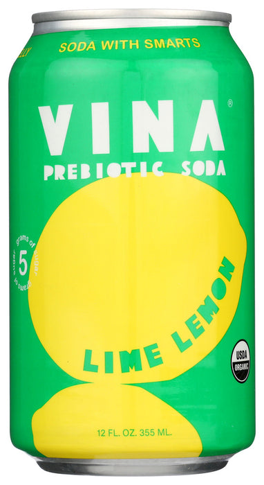 VINA: Lime Lemon Org, 12 oz
