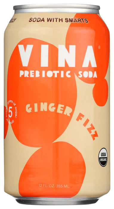 VINA: Bev Ginger Fizz Org, 12 oz