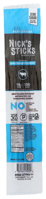 NICKS STICKS: Grass Fed Beef Snack Sticks, 1.7 oz
