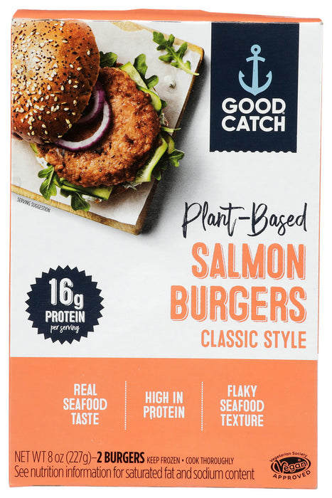 GOOD CATCH: Plant Based Salmon Burger, 8 oz