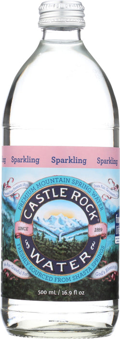 CASTLE ROCK: Water Sparkling Glass, 16.9 oz