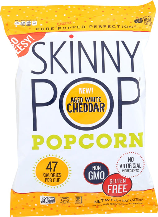 SKINNY POP: Popcorn Aged White Cheddar, 4.4 oz