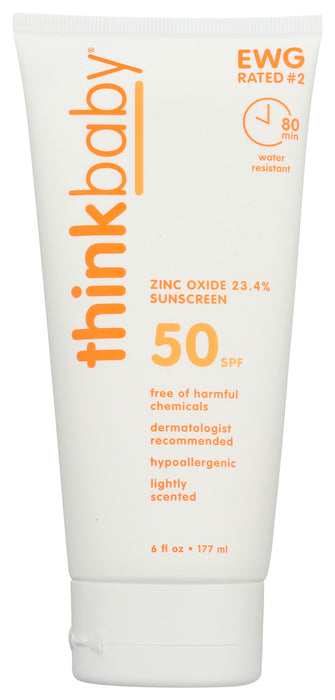 THINKBABY: SPF 50+ Safe Sunscreen, 6 fo