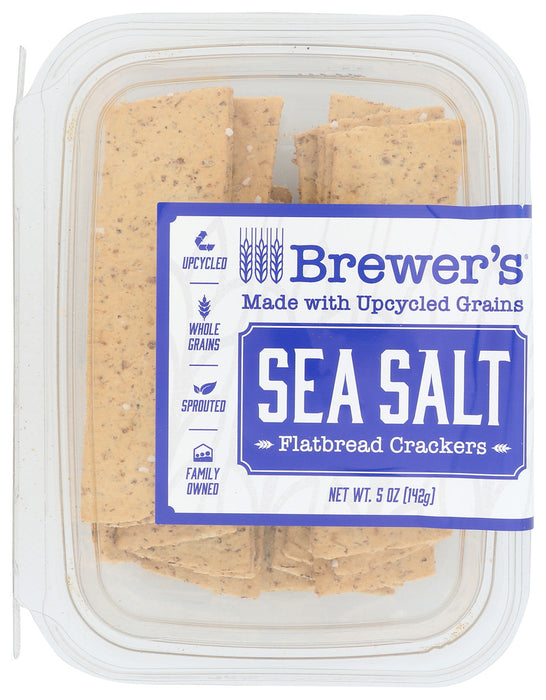 BREWERS CRACKERS: Flatbreads Sea Salt, 5 oz