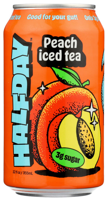 HALFDAY: Tea Green Peach Tonic, 12 fo