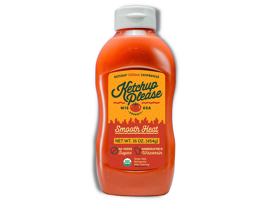 KETCHUP PLEASE: Smooth Heat Ketchup, 16 oz