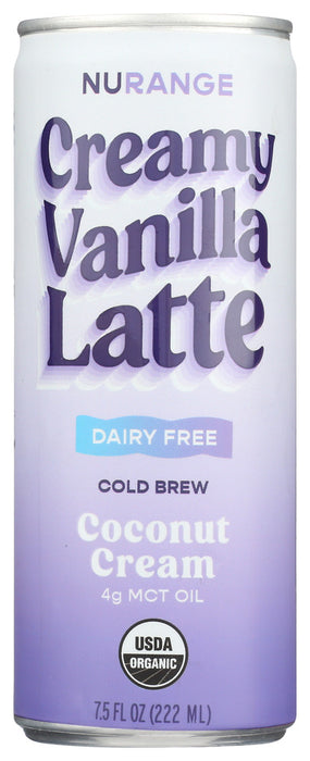 NURANGE COFFEE: Cold Brew Latte, 7.5 fo