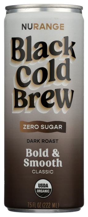 NURANGE COFFEE: Black Cold Brew, 7.5 fo
