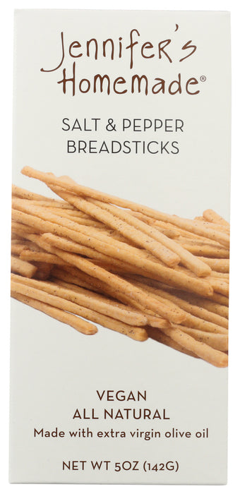 JENNIFERS HOMEMADE: Salt and Pepper Breadsticks, 5 oz