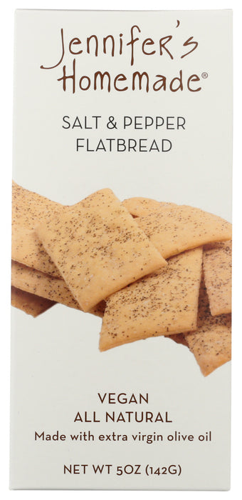 JENNIFERS HOMEMADE: Flatbread Salt N Pepper, 5 oz