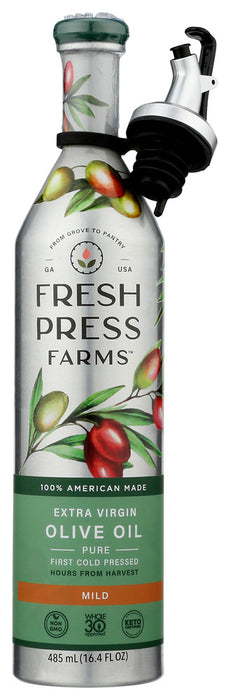 FRESH PRESS FARMS: Mild Extra Virgin Olive Oil, 485 ml