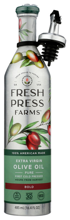 FRESH PRESS FARMS: Bold Extra Virgin Olive Oil, 485 ml