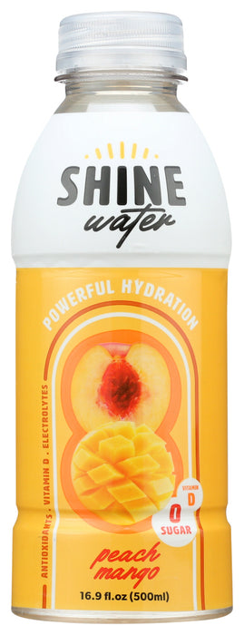 SHINEWATER: Peach Mango Water, 16.9 fo