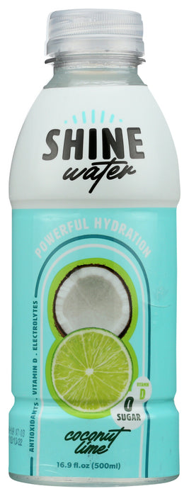 SHINEWATER: Coconut Lime Water, 16.9 fo