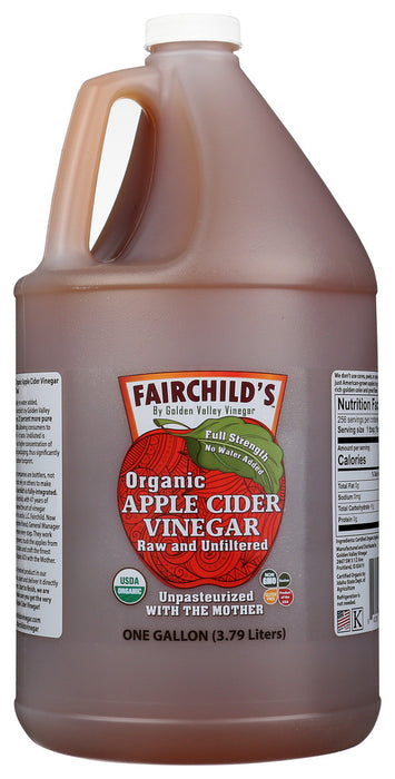 FAIRCHILDS: Vinegar Applie Cider Org, 1 ga