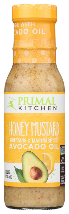 PRIMAL KITCHEN: Drssng Hny Mstrd Vingrt, 8 oz