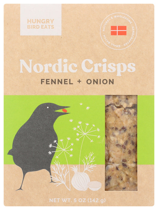 HUNGRY BIRD EATS: Fennel Onion Nordic Crips, 5 oz
