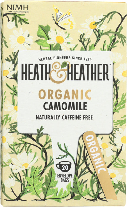 HEATH AND HEATHER: Organic Camomile Tea, 20 ea