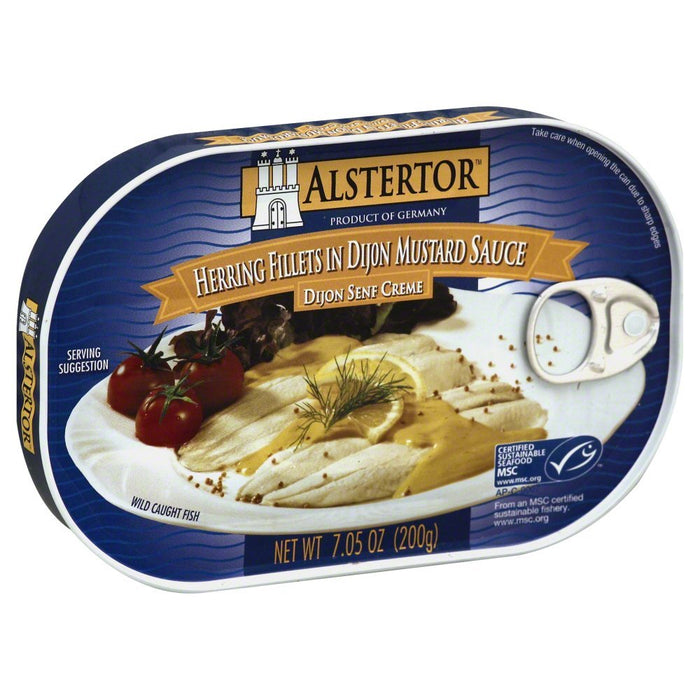 ALSTERTOR: Herring Fillets in Dijon Mustard Sauce, 7.05 oz