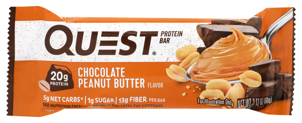 QUEST NUTRITION: Protein Bar Chocolate Peanut Butter, 2.12 oz