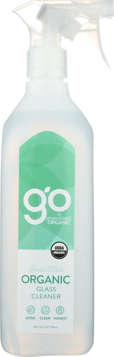 GO BY GREENSHIELD ORGANIC: Organic Glass Cleaner in Fresh Mint, 26 fo