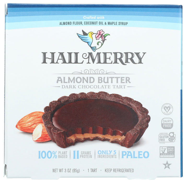 HAIL MERRY: Chocolate Almond Butter Tart, 3 oz