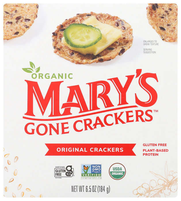 MARY'S GONE CRACKERS: Organic Seed Crackers Original, 6.5 oz