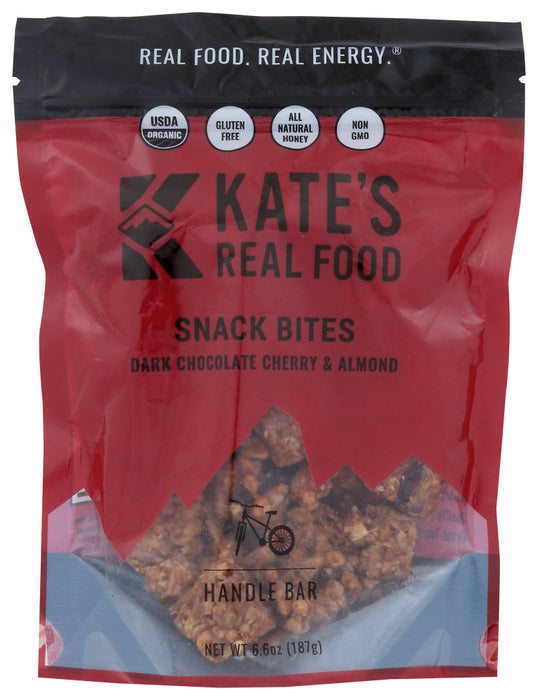 KATES REAL FOOD: Bar Bites Dark Chocolate Cherries And Almond, 6.6 oz