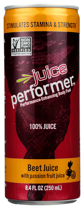 JUICE PERFORMER: Beet Juice with Passion Fruit Juice, 8.4 fo