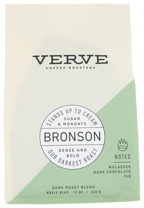 VERVE COFFEE ROASTERS: Bronson French Roast Whole Bean Coffee, 12 oz