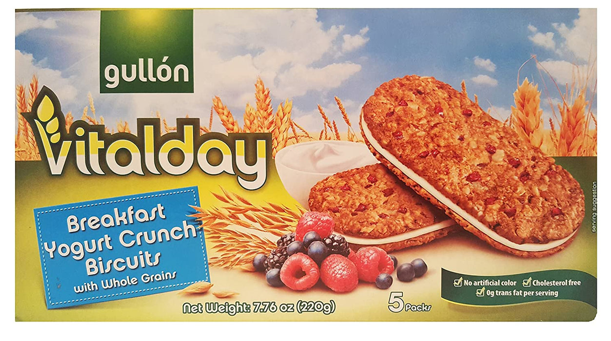 GULLON: Biscuit Brkst Yogurt Crun, 7.76 oz