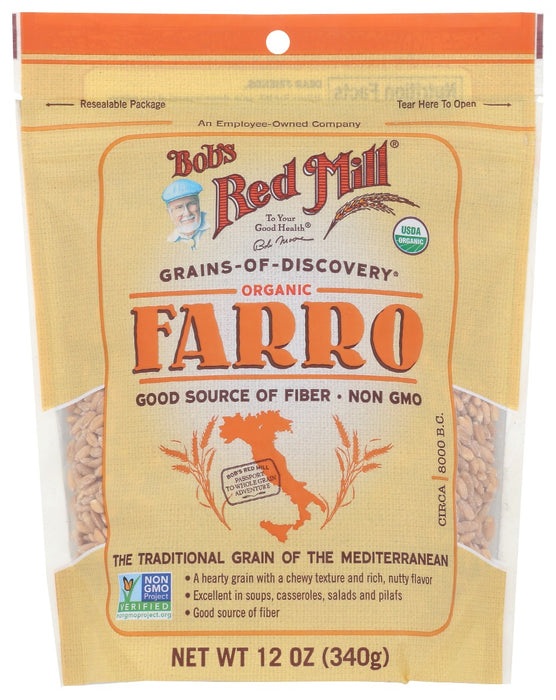 BOBS RED MILL: Organic Farro Grain, 12 oz